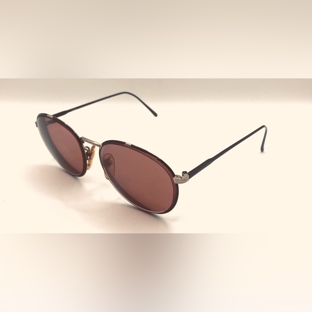 Vintage Liberty LEE 959 Black Gold Oval Sunglasses Frames Only